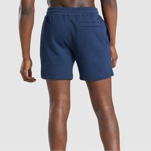 Gymshark Slim Fit Crest Shorts Navy